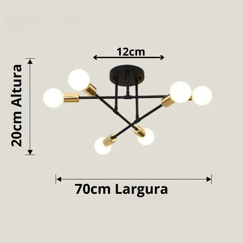 Lustre de Teto Minimalista