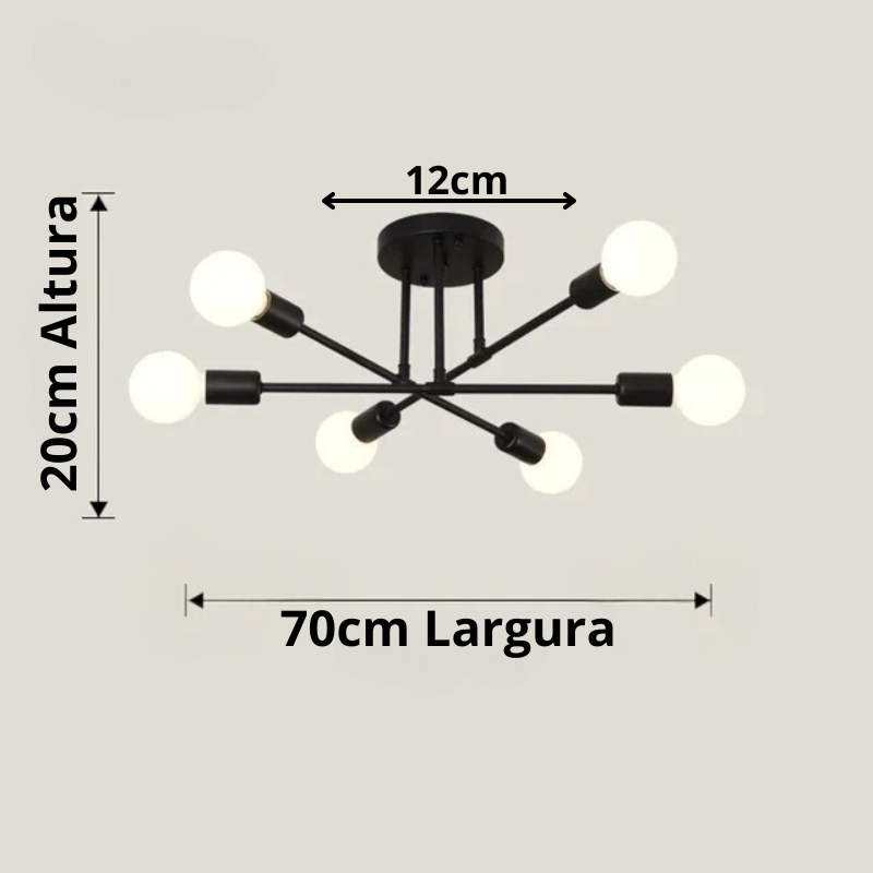 Lustre de Teto Minimalista