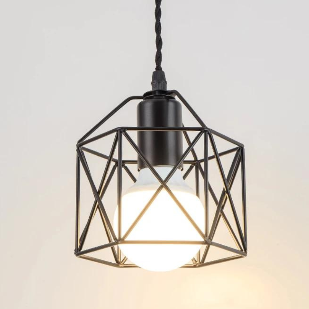 Luminária Pendente Minimalista Gaiola