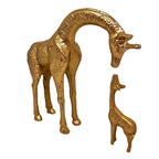 Escultura Decorativa Dupla de Girafas - imagem 2