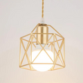 Luminária Pendente Minimalista Gaiola