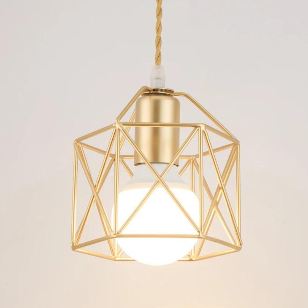 Luminária Pendente Minimalista Gaiola