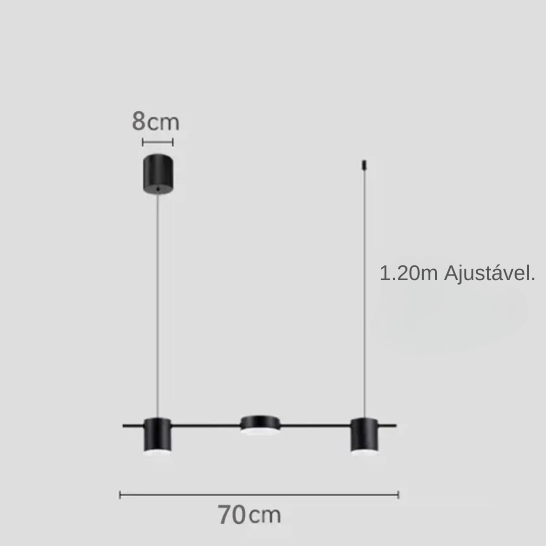 Luminária Pendente LED Multi-Spots