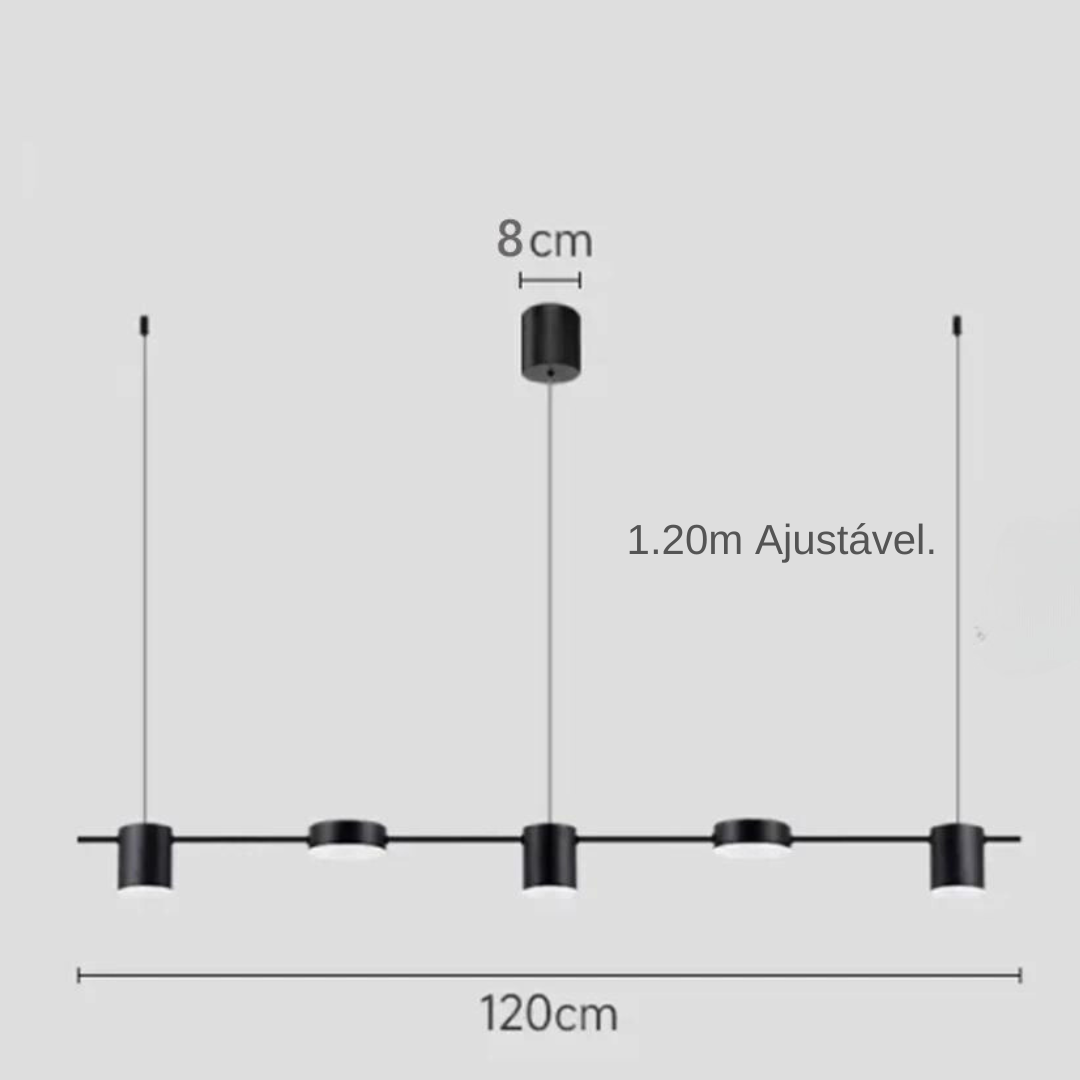 Luminária Pendente LED Multi-Spots