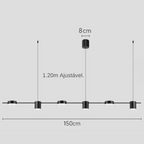 Luminária Pendente LED Multi-Spots