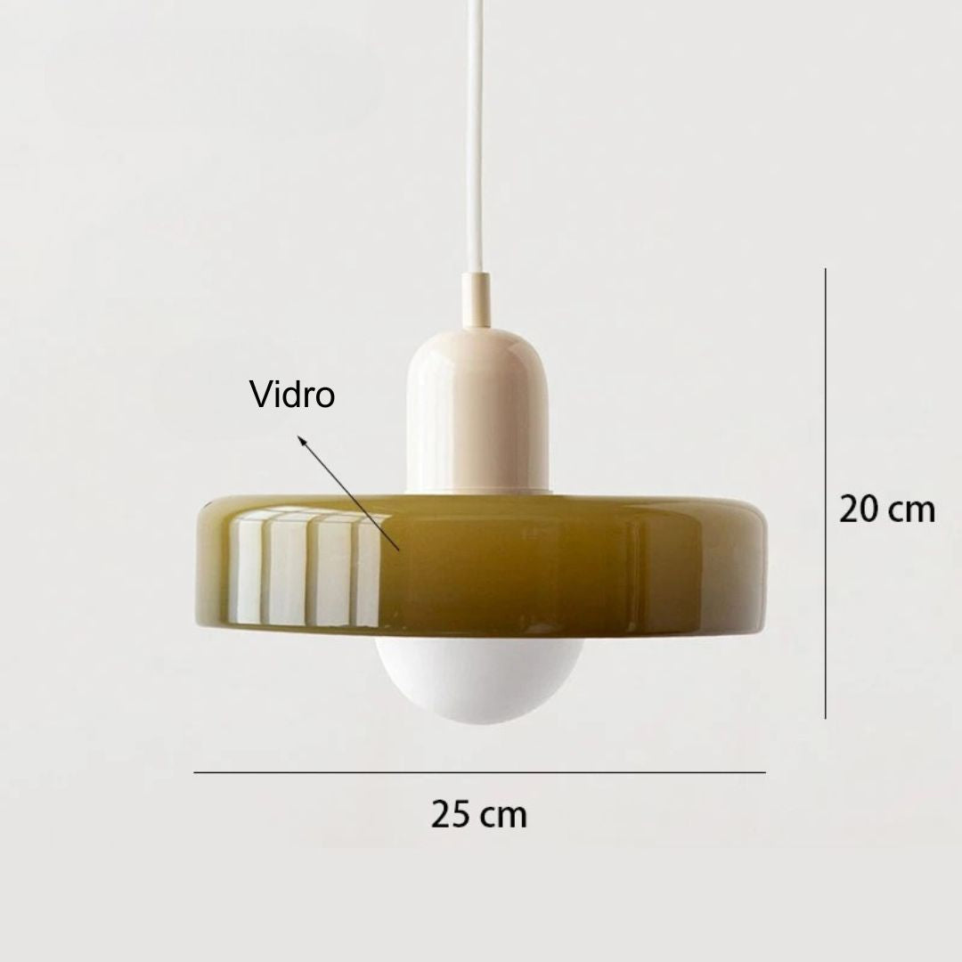Lustre Pendente Amazonas em Vidro