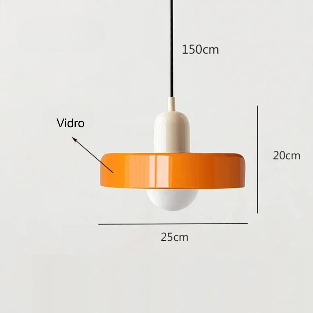 Lustre Pendente Amazonas em Vidro