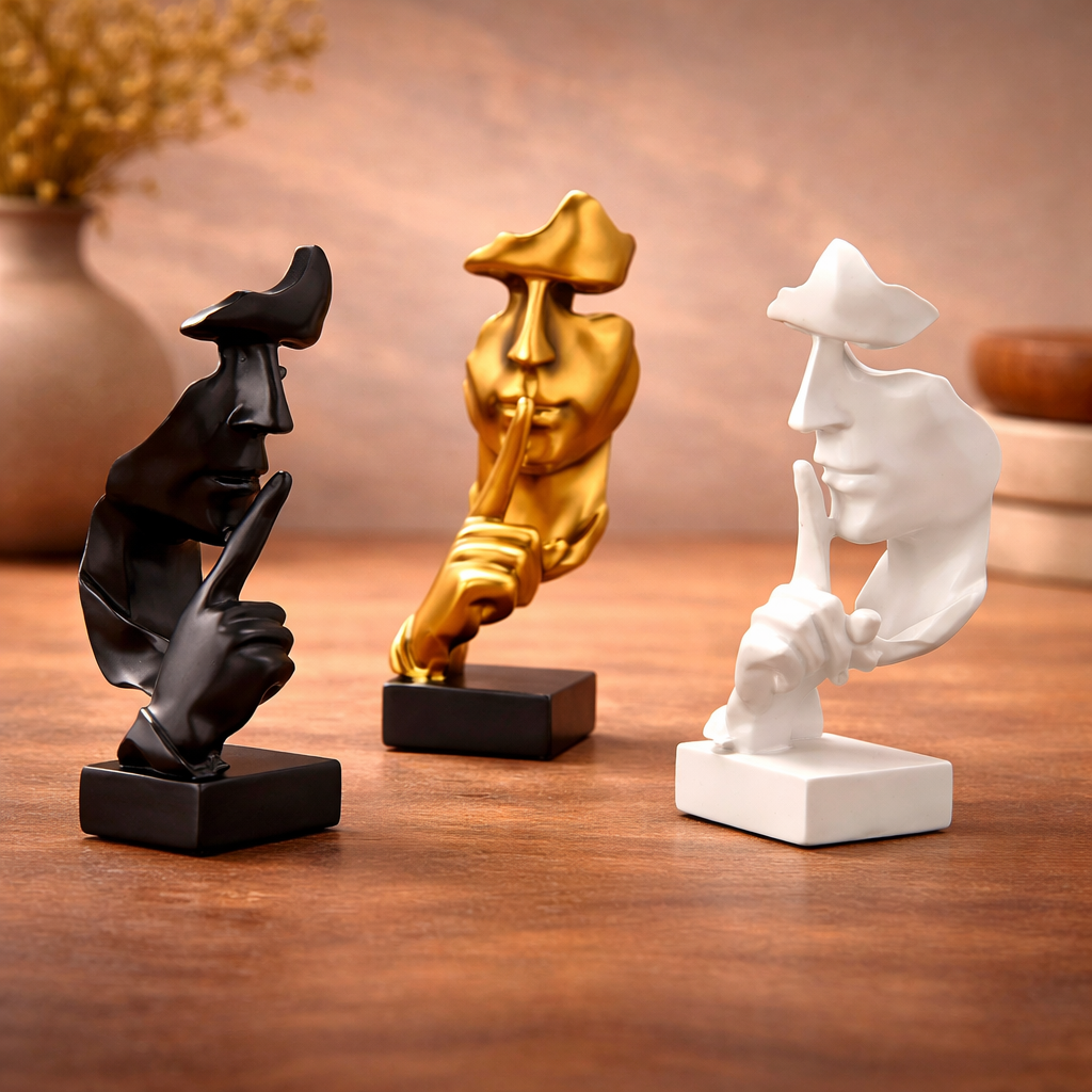 Escultura Decorativa Silence – Brivar Decor