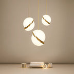 Luminária Pendente Bola Dourado