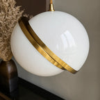 Luminária Pendente Bola Dourado