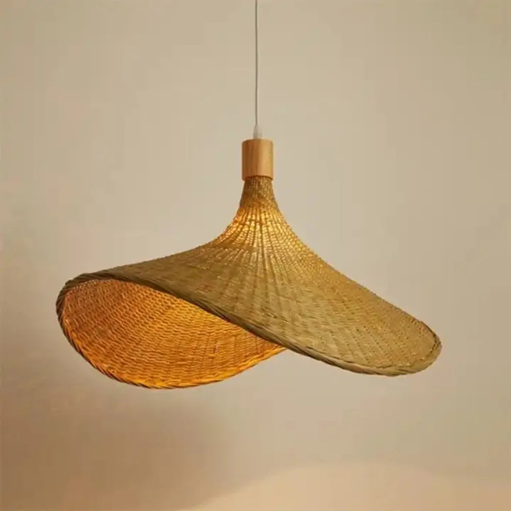 Luminária Pendente Em Rattan
