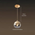 Luminária Pendente Esfera de Vidro