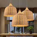 Luminária Pendente de Bambu Para Decoração
