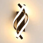 Luminária de Parede Led Espiral Curva para Decoração
