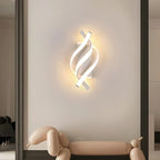 Luminária de Parede Led Espiral Curva para Decoração
