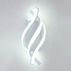 Luminária de Parede Led Espiral Curva para Decoração