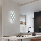 Luminária de Parede Led Espiral Curva para Decoração