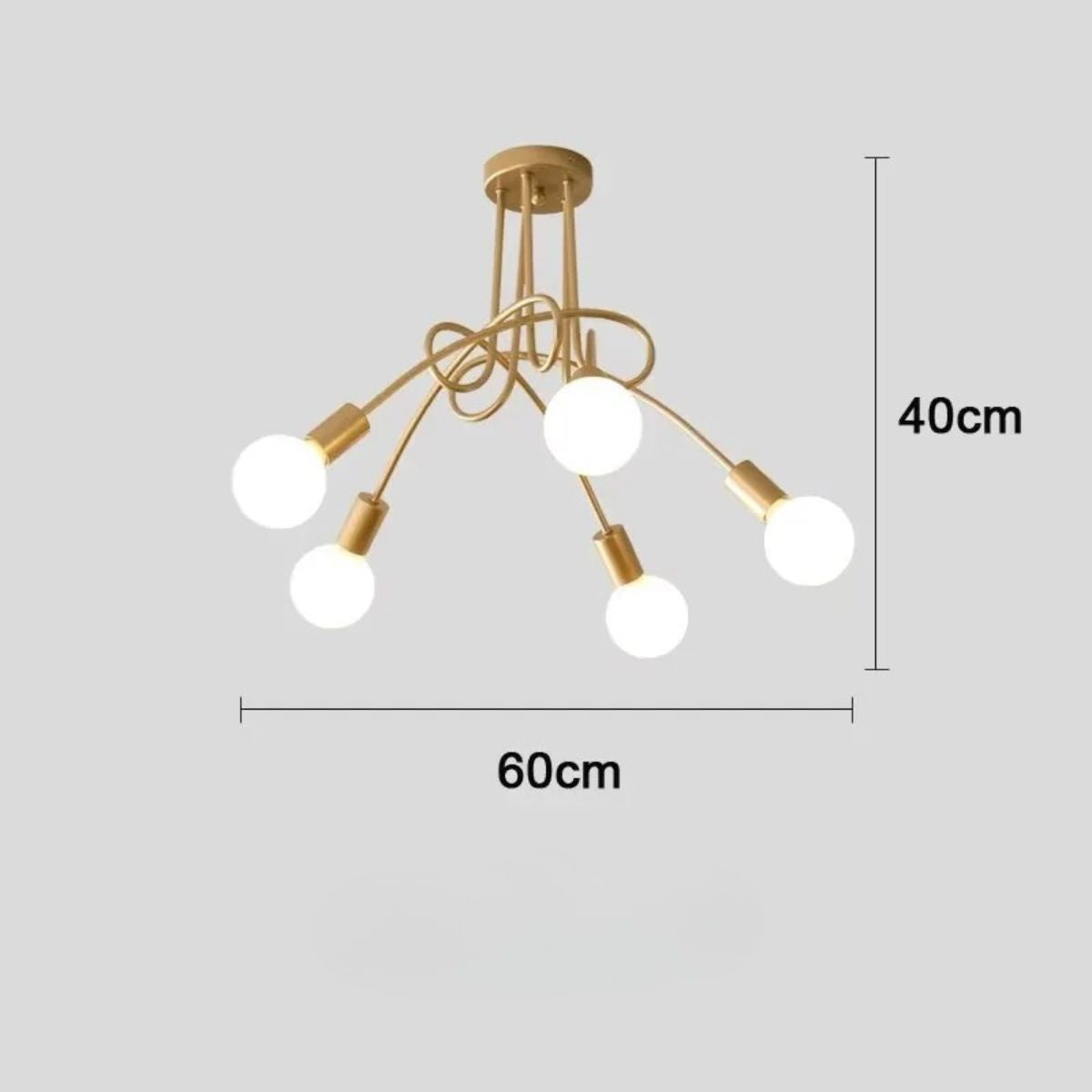 Luminária de Teto em Ferro Forjado