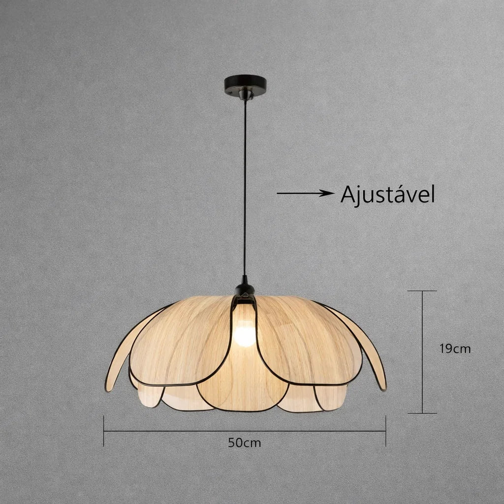 Lustre Boho LED Altura Ajustável