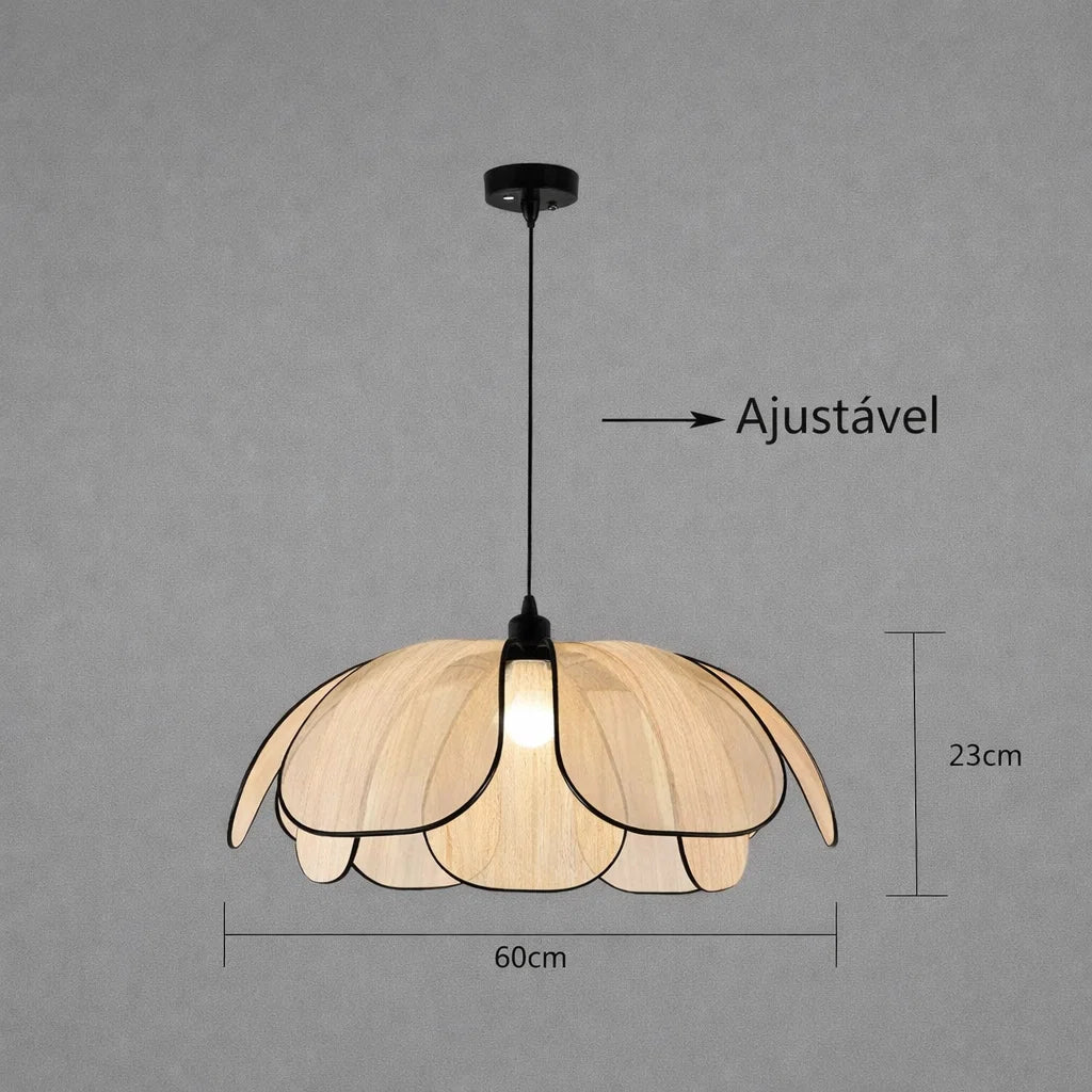 Lustre Boho LED Altura Ajustável