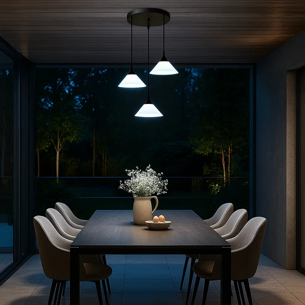 Lustre para Mesa de Jantar Três Abajures