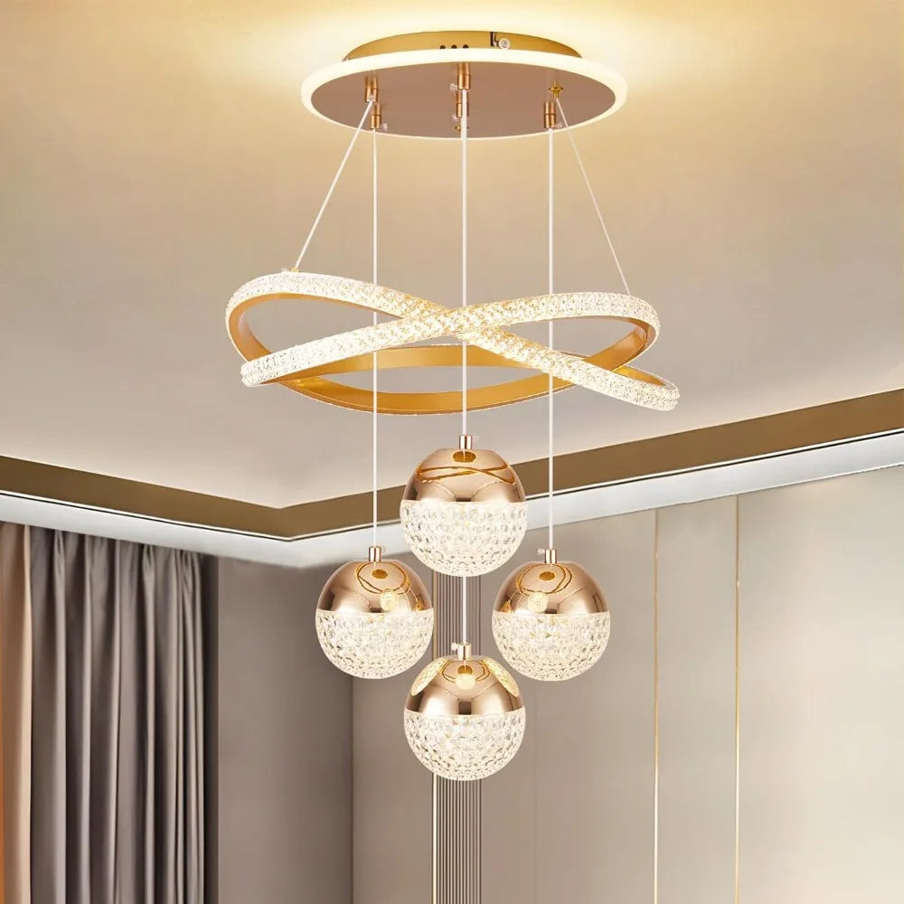 Lustre para Sala Circular 3 Tons de Luz
