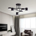 Lustre para Sala De Estar Multi-Cabeças Rotativo
