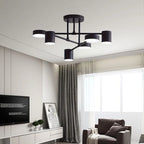 Lustre para Sala De Estar Multi-Cabeças Rotativo