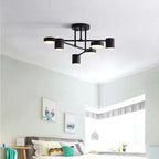 Lustre para Sala De Estar Multi-Cabeças Rotativo