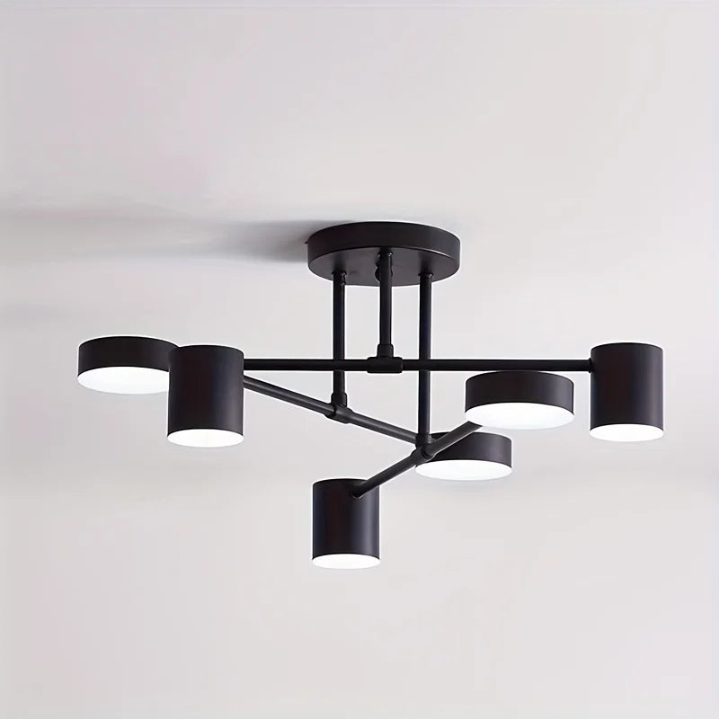 Lustre para Sala De Estar Multi-Cabeças Rotativo
