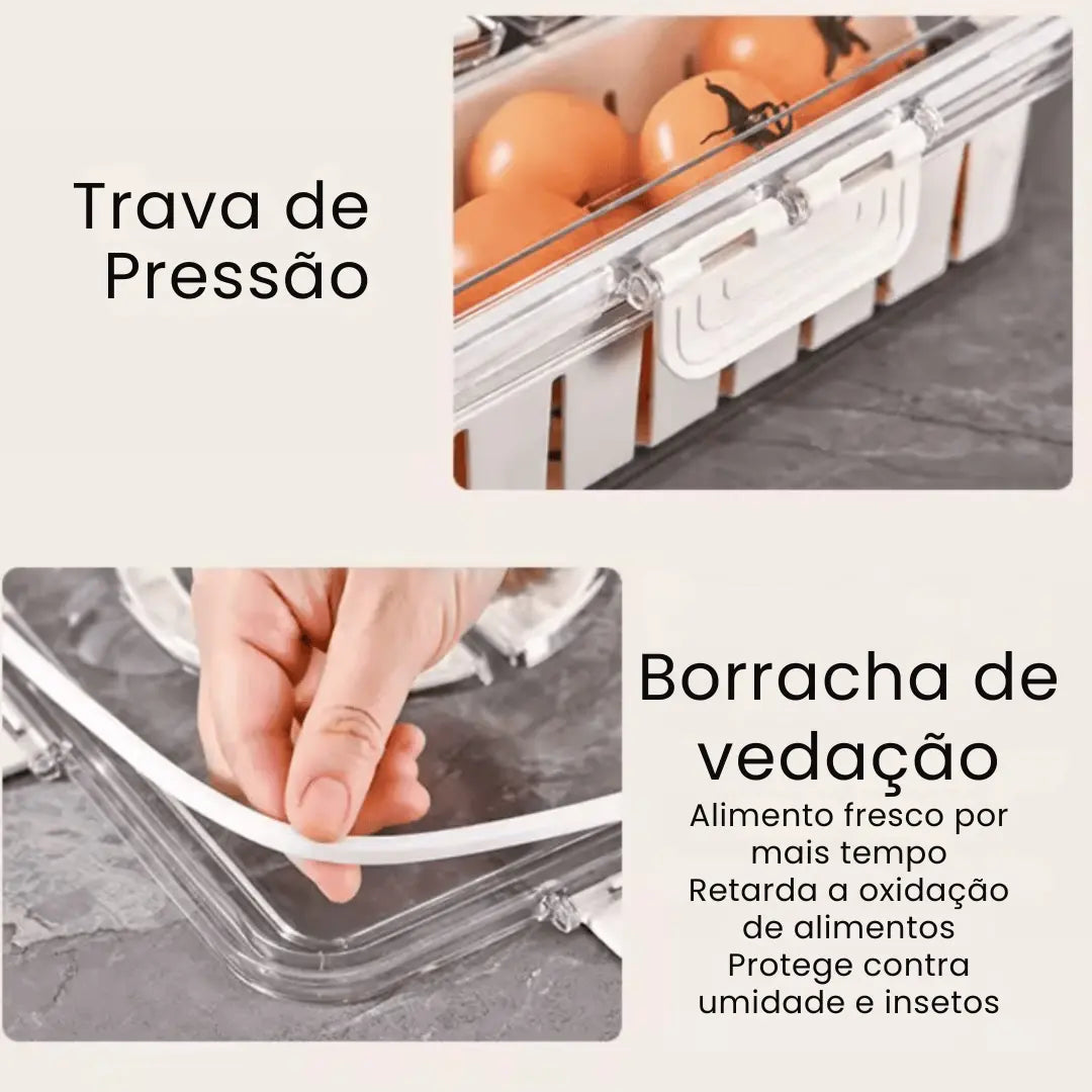 Pote Hermético 4 Divisórias