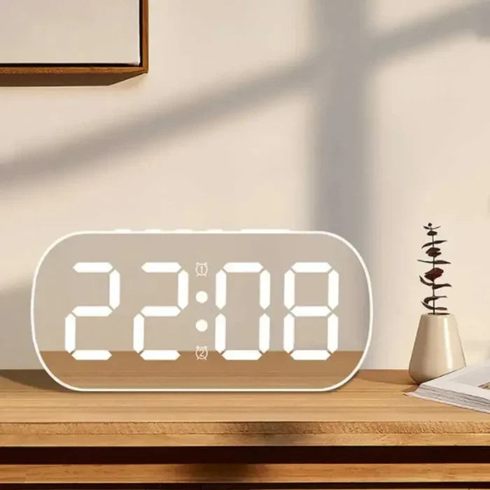 Relógio LED Espelhado Vitrine Slim