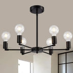 Lustre para Sala Articulado Dourado e Preto