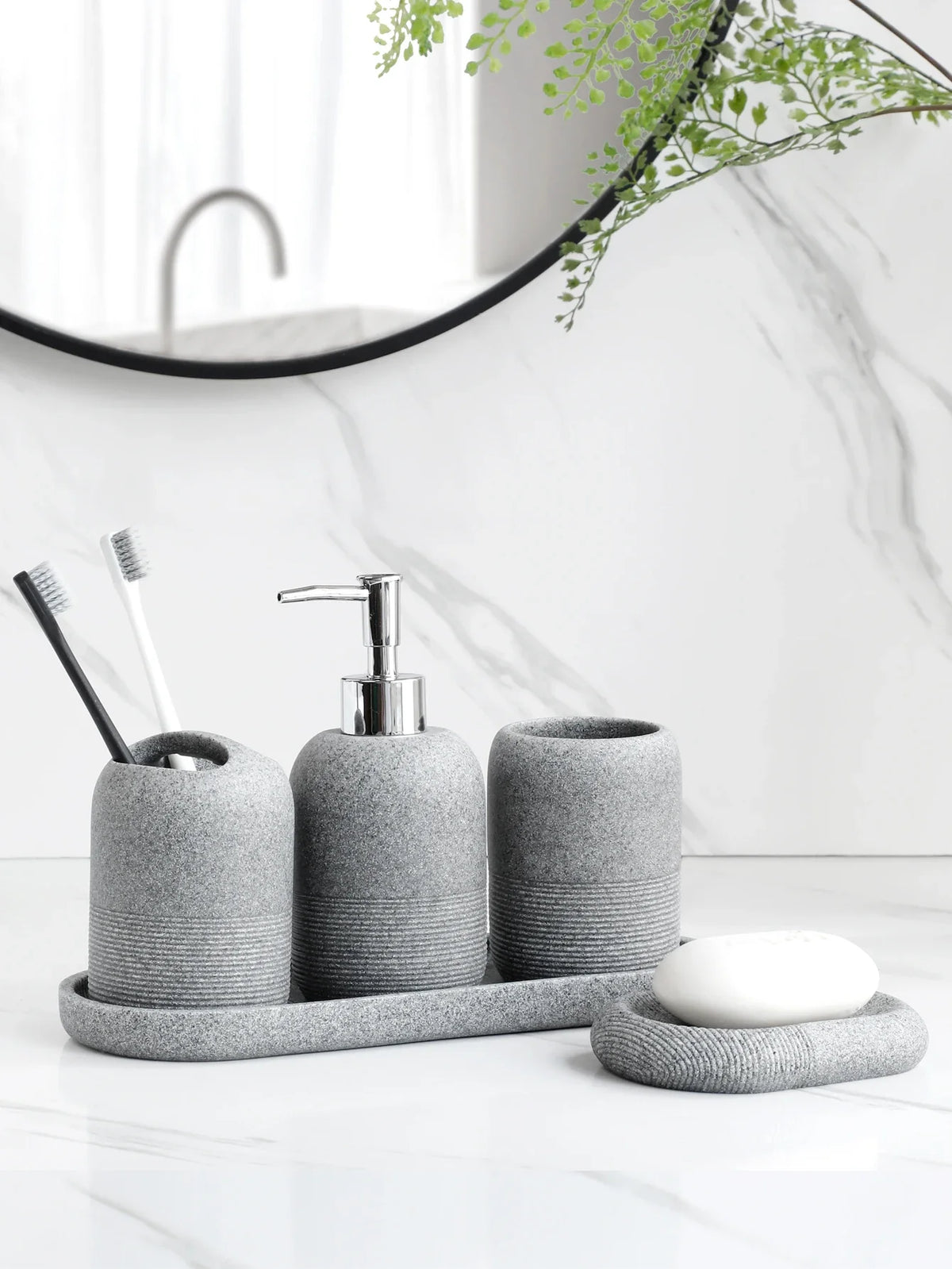 Kit Banheiro Granitt Luxe 5 Peças