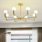 Lustre para Sala Articulado Dourado e Preto