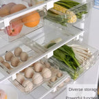 Organizador de Geladeira Deslizante para Frutas e Ovos