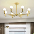 Lustre para Sala Articulado Dourado e Preto