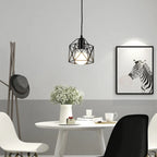 Luminária Pendente Minimalista Gaiola
