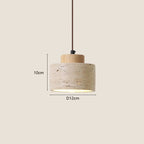 Pendente Wabi-Sabi em Pedra para Quarto