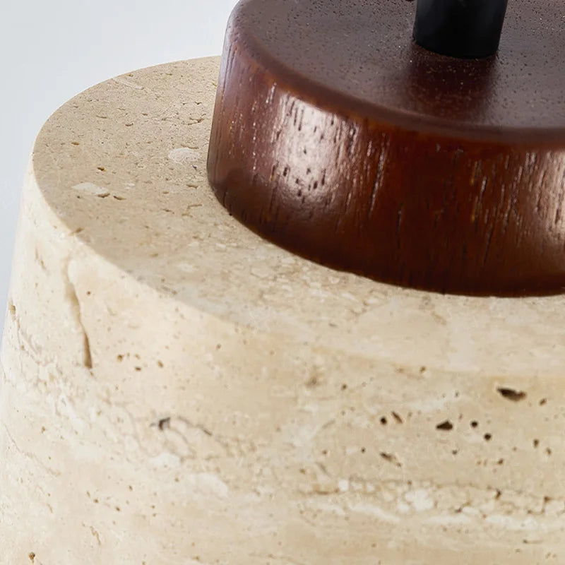 Pendente Wabi-Sabi em Pedra para Quarto