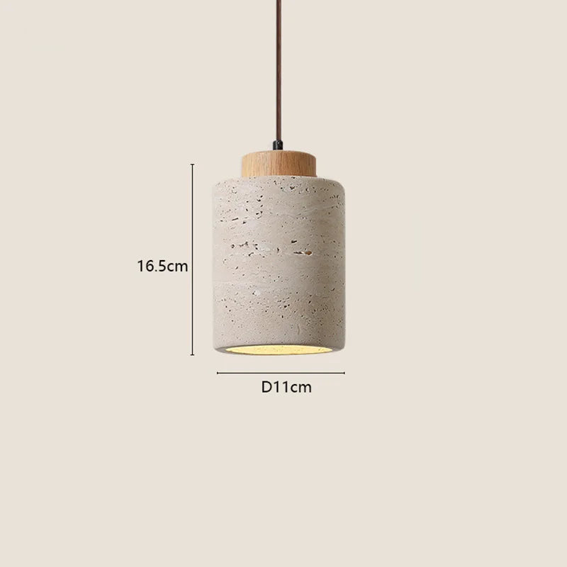 Pendente Wabi-Sabi em Pedra para Quarto