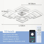 Lustre Nórdico Minimalista LED para Quarto e Sala