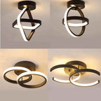 Plafon LED de Teto 2 Anéis para Corredor