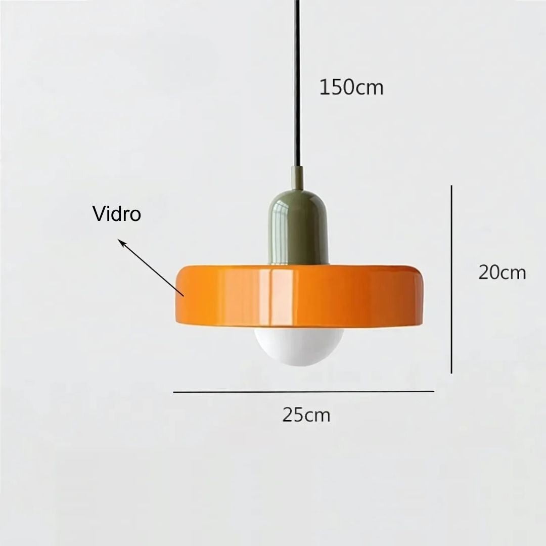 Lustre Pendente Amazonas em Vidro