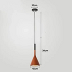 Luminária Pendente Cone Multicolor em Alumínio