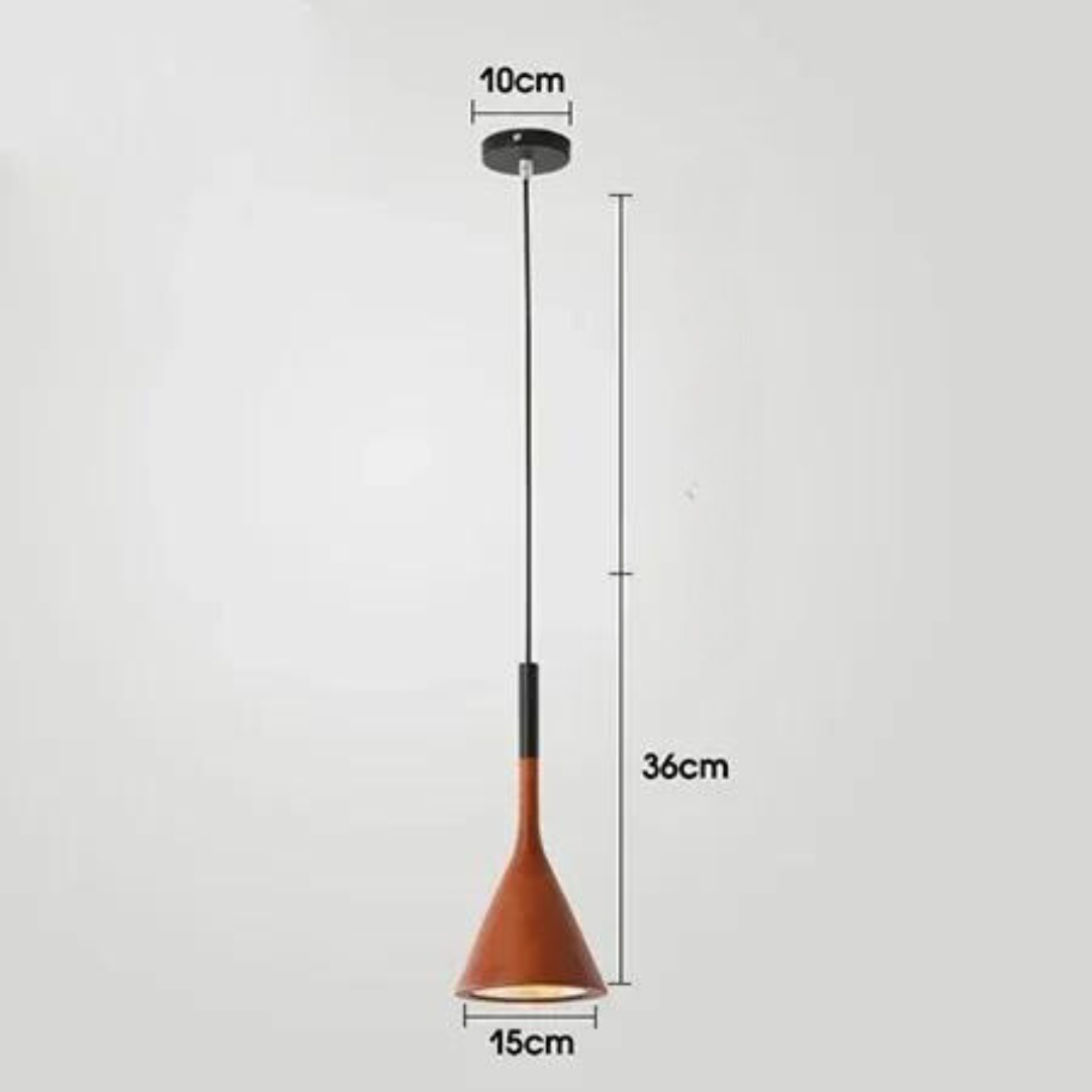 Luminária Pendente Cone Multicolor em Alumínio