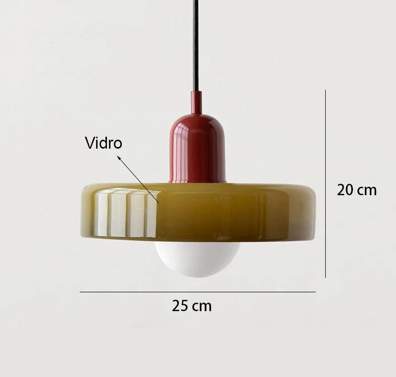 Lustre Pendente Amazonas em Vidro