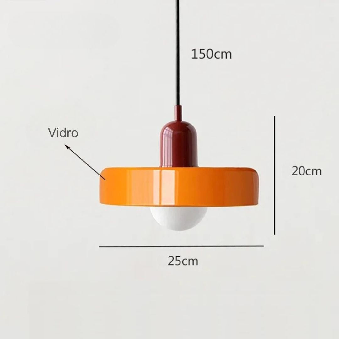 Lustre Pendente Amazonas em Vidro