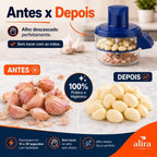 Descascador de Alho e Laranja Elétrico Multifuncional