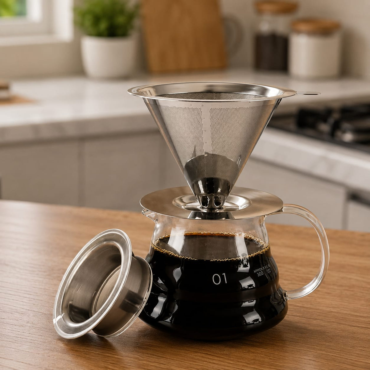 Coador de Café Aço Inox